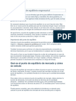 Qué Es El Punto de Equilibrio Empresarial