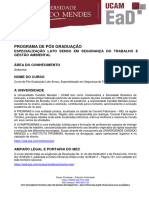 EMENTA - Segurança Do Trabalho e Gestão Ambiental