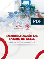 Catalogo de Costos Directos de Rehabilitacion de Pozos para Agua 2024