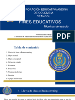 Fines Educativos - Técnicas de Estudio