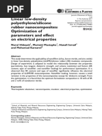 Linear Low-Density Polyethylene/silicone Rubber Nanocomposites: Optimization of Parameters and Effect On Electrical Properties