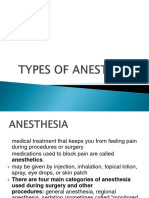 Types of Anesthesia