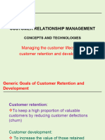 Customer Retention and Development CRM PGDM 2023