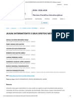 JEJUM INTERMITENTE E SEUS EFEITOS METABÓLICOS - Múltiplos Acessos