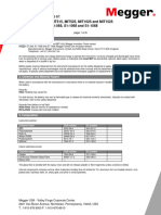 MSDS For Megohmmeter