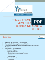 Tema 5 Formulación Inorgánica