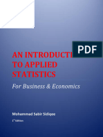 An Introduction To Applied Statistics Fo