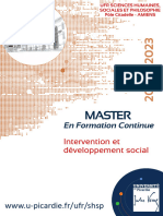 Master Intervention Et Développement Sociale