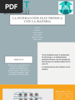 Interacción Electrónica Con La Materia