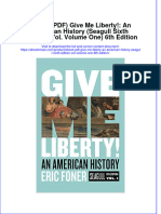 EBook Ebook PDF Give Me Liberty An American History Seagull Sixth Edition Vol Volume One 6Th Edition PDF Docx Kindle Full Chapter