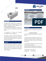 Hoja Tecnica Saltex Bloque de 20X20X40