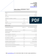 Nissan TD27 Engine Data