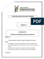 MG Grade 10 Baseline Assessment Term 1