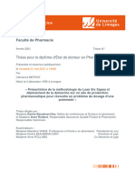 Thèse D'exercice: Faculté de Pharmacie