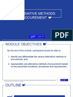 Alternative Methods of Procurement 23 April 2021