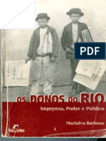 Barbosa, Marialva - Os Donos Do Rio - Imprensa Poder e Público