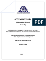 Thesis Syeda Fatima Bachelor of Psychology