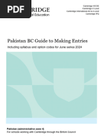 Pakistan British Council Guide To Making Entries - June 2024