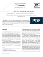 Microfabrication of DC Microarcjets With UV Lasers - 2007 - Thin Solid Films