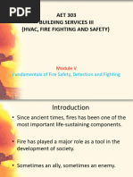 Module - V BUILDING SERVICES III (FIRE FIGHTING AND SAFETY)