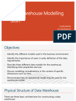 Lecture 3 Data Warehouse Modelling