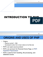 Introduction To PHP