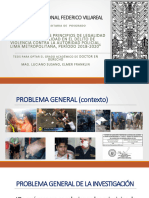 Vulneración de Los Principios de Legalidad y Proporcionalidad en El Delito de Violencia Contra La Autoridad Policial