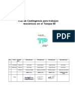 MyM-PDC-001 Plan de Contingencia Trabajos Mecanicos Del Tanque - TQ 9 Rev 0