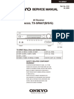 Onkyo tx-sr607 SM and Parts