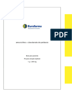 Amoxilina Clavulanato Potassio Solucao Injetavel Bula Paciente Eurofarma