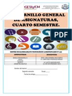 Cuadernillo General de Asignaturas 4to. Semestre.