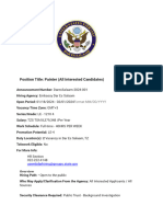 Us Embassy Vacancies