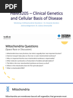 Session 3 - Mitochondrial Disorders