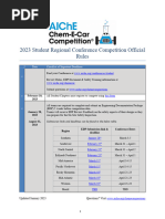 2023 Chem e Car Competition Official Rules Document Final