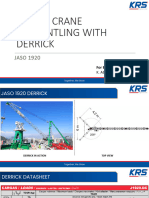 Tower Crane Dismantling Using Derrick JASO 1920