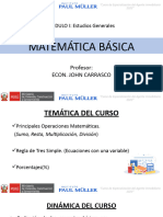 PPT. Curso de Matematica Basica G10 PAUL MULLER