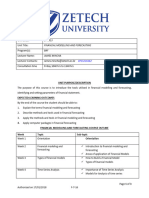 BFN 313-Financial Modelling and Forecasting