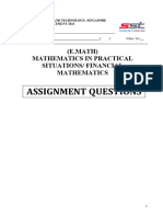 2023 (ASSIGNMENT) Mathematics in Practical Situations