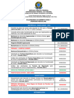 Calendário Acadêmico 2024.1 (Período Regular) - Cursos Presenciais - Atualizado em 18-12-2023