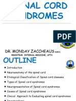 SPINAL CORD SYNDROMES by Dr. Monday Jacob Zaccheaus