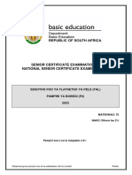 Sesotho FAL P2 May-June 2023