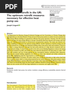 Lingard 2020 Residential Retrofit in The Uk The Optimum Retrofit Measures Necessary For Effective Heat Pump Use