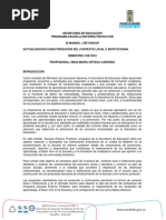 18 - Actualización Caracterización Del Contexto Local e Institucional