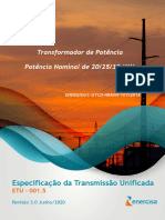 ETU 001.5 Transformador de Potência de SE - 20-25-30 MVA - R3