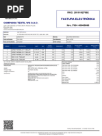 Factura Electrónica: Compania Textil WG S.A.C