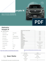 Vehicle Dynamics Mahindra Scorpio N