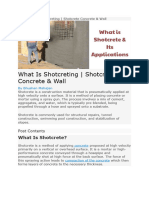 Shotcrete