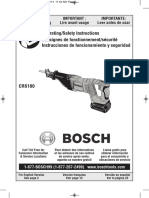 Bosch Power Tools Crs180bl, Crs180bn, Crs180b, Crs180k 276640