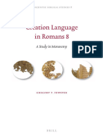 Creation Language in Romans 8 A Study in Monosemy Gregory P Fewster