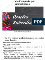 Periodo Composto Por Subordinação. Orç Sub Substantivas